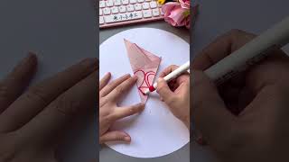 National Day must learn paper cutting heart to heart fivepointed star parentchild handicraft N [upl. by Hafirahs]