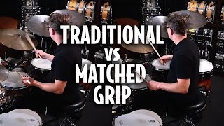 Matched vs Traditional Grip Which is Better on Drums [upl. by Acimak]