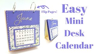 Easy Mini Desk Calendar [upl. by Eyks]