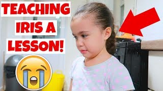 TEACHING IRIS A LESSON😡 57 VLOG [upl. by Idnal399]