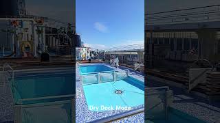 Dry Dock  Swimming Pool deck 11 cruise drydock crewlifestyle [upl. by Dayir]