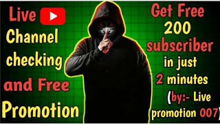 167 🔴Live YouTube Channel Promotion Free  Live Promotion 1000 SUBSCRIBERS2 मिनट में ले जाओ 💯🥰🇮🇳 [upl. by Barbour26]