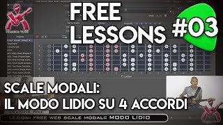 Scale Modali il modo LIDIO  Massimo Varini  Free Lessons WEB 03 [upl. by Haskins]