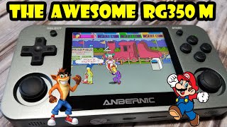 Anbernic RG350m Retro Handheld Game Console unboxing amp review Play Sega Nintendo Arcade amp More [upl. by Onairotciv]