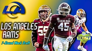 7 Round Los Angeles Rams Mock Draft 2024  Day 3 Dominance [upl. by Shermie]