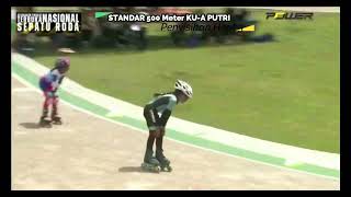 STANDARD 500 Meter Class KUA Women Preliminary Heat 3  National Level Roller Skating Competition [upl. by Griffith]