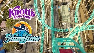 2019 HangTime Dive Roller Coaster Front and Back Seat On Ride HD POV Knotts Berry Farm [upl. by Millham]