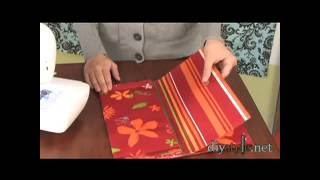 How To Make a Placemat PurseDIYStyle 45Placemat Clutch [upl. by Thormora]