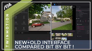 New Twinmotion User Interface compared bit by bit [upl. by Drusus]