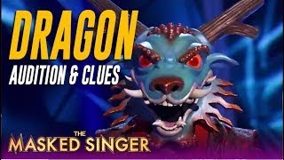 The Masked Singer Dragon Audition Performance Clues and Guesses [upl. by Aletsirc]