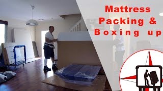 MATTRESS PACKING FOR SHIPMENT AND MOVING WITH MATTRESS CARTON [upl. by Rubliw]