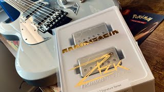 Fishman Richard Z quotRZKquot signature pickup set install using EMG wiring  sound sample  LTD RZK600 [upl. by Tezile]