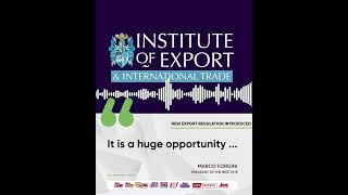 New export regulations introduced quotIt is a huge opportunity quot  Marco Forgini joyaudiocut [upl. by Farant]