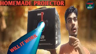 HOW TO MAKE PROJECTOR AT HOME  TODAYISBEST [upl. by Llebpmac]