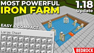 118 Fastest IRON FARM NEW Bedrock  Minecraft CAVES amp CLIFF Part 2 [upl. by Albertine]