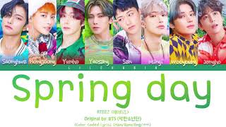 How would ATEEZ sing Spring Day  BTS Color Coded Lyrics EngRomHan가사 [upl. by Imogene399]