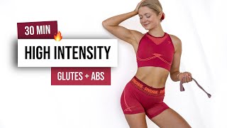 30 MIN KILLER HIIT GLUTES amp ABS Optional with Mini Band  Home Workout to Burn Fat  No Repeat [upl. by Raina]