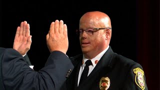 Lafayette Fire Department Chief Brian Alkire swornin [upl. by Marko]