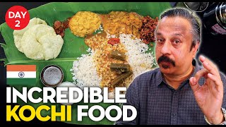 😋 AMAZING BANANA LEAF VEG MEALS IN KOCHI  Kochi Food Tour Part2 [upl. by Aristotle]