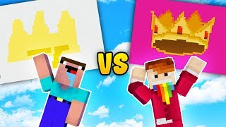 KRÓL NOOB VS KRÓL PRO  Minecraft Rysowanie  CZOKLET [upl. by Ytiak]