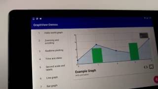 Realtime plotting with zooming  Android GraphView 42  opensource library [upl. by Neely]