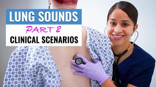 Lung Sounds Clinical Application Part 2  NCLEX REVIEW  Normal amp Abnormal Lung Sounds [upl. by Cloutman721]