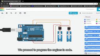 servo motor programming tinkercad third EPP quotAquot BYKevin Chuquín [upl. by Nnylirehs]