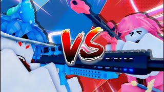 So a fan challenged me to a 1v1  Roblox Flag Wars [upl. by Pren]