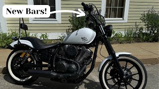 New Handlebars  Yamaha Bolt  Zombie Performance [upl. by Nyrad336]