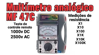 Multímetro analógico MF 47C [upl. by Godewyn639]