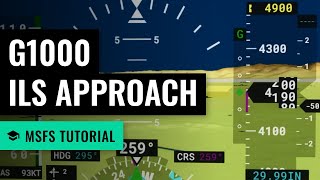 MSFS ILS Approach  Cessna 172  G1000  Microsoft Flight Simulator 2020 [upl. by Enirahtak]