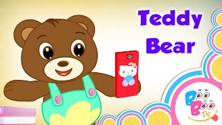 Teddy bear teddy bear turn around with lyrics [upl. by Inerney]