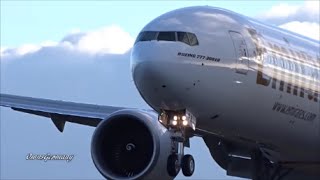 Emirates Boeing 777300ER A6EPH Full Test Flight Before Delivery  KPAE Paine Field [upl. by Akilak]