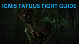 Witcher 3  Ignis Fatuus Fight Guide  Swamp Thing Contract [upl. by Joeann510]