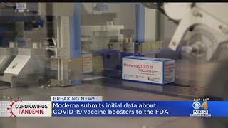 Moderna Submits COVID Booster To FDA [upl. by Kuth]