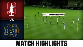 Stanford vs Notre Dame Match Highlights  2024 ACC Mens Soccer [upl. by Eniamert]