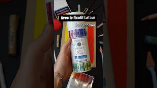 On test le fixatif Latour de Sennelier art artshorts dessin artsupplies test pastel [upl. by Garber917]