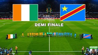 Côte dIvoire 🆚 RD Congo  Demifinale  Coupe dAfrique des Nations 2023  eFootball PES [upl. by Robinia]