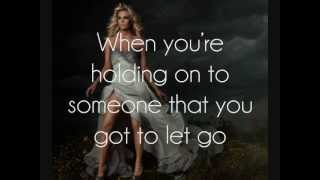 Carrie Underwood  Good in Goodbye Lyrics On Screen [upl. by Alcina]