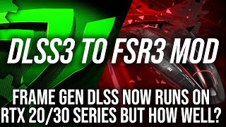 DLSSG To FSR3 Frame Gen Modded For RTX 2030 Series GPUs But How Good Is It [upl. by Kcirrez]