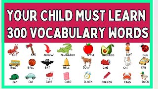 READ and LEARN 300 VOCABULARY WORDS for CHILDREN  Improve Reading and Vocabulary Skills [upl. by Ajay651]