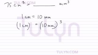 conversion of metric units cubic centimeter to cubic millimeter [upl. by Ahsyak784]