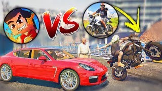 XJ6 do Renato Garcia VS Porsche PANAMERA do EduKof  GTA V [upl. by Tisha771]