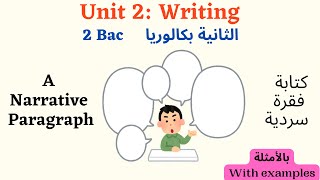 2 BAC Writing How to write a narrative paragraph شرح مفصل لكيفية كتابة فقرة سردية مع الأمثلة [upl. by Errot762]