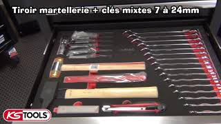 Servante datelier Drakkar  Ks tools 349 outils une vrai qualité pour un très bon prix [upl. by Yenolem]