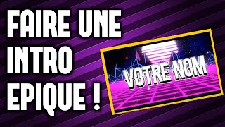 COMMENT FAIRE UNE INTRO VIDÉO 2D3D GRATUITE  TUTO PANZOID [upl. by Aleina]