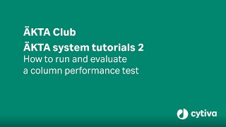 ÄKTA™ tutorial series Determine column efficiency [upl. by Ahsak]