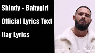 Shindy  Babygirl Text Official Lyrics Text [upl. by Supen]