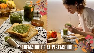 CREMA AL PISTACCHIO fatta in casa  HOMEMADE PISTACHIO SPREAD [upl. by Bullivant]