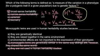 Why monozygotic twins are used in human heritability studies [upl. by Nosniv]